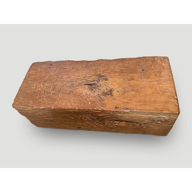 Andrianna Shamaris Teak Coffee Table, Bench or Pedestal For Sale - Image 13 of 18