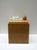 Brown Wood Pedestal Cube End or Side Table, Modern Design Style, Circa Mid-20th Century For Sale - Image 8 of 11