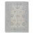 Early 21st Century Cream & Blue Floral Design Handwoven Wool Turkish Oushak Rug 8'10" X 11'1" For Sale