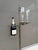 Hand-forged wrought iron bar and smoking stand with sculptural twisted finial and hammered detailing. Executed in a dark...