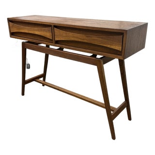West Coast Modern Handcrafted Entry Way Console For Sale