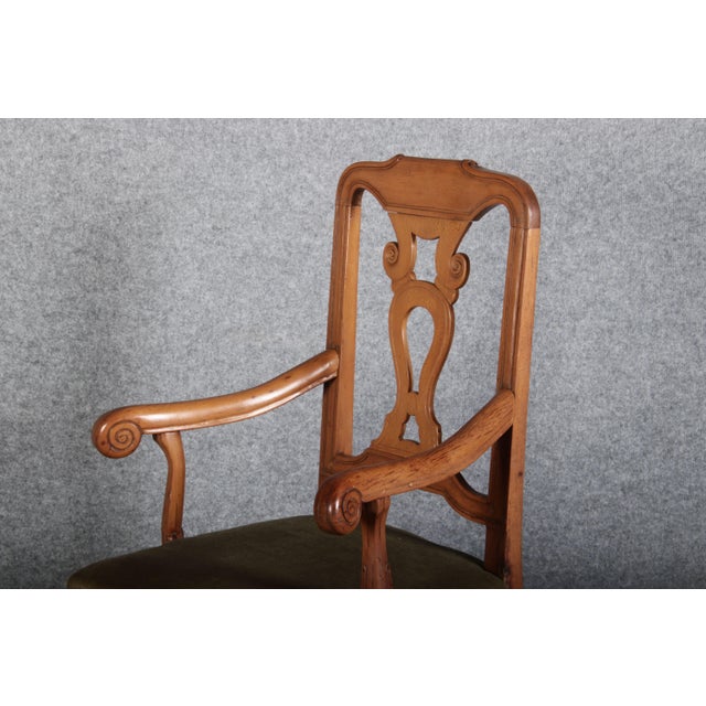 Wood Antique Baroque Armchair, 18th Century For Sale - Image 7 of 18