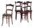 Antique Bentwood Chairs, Central Europe, 1900s, Set of 4 For Sale