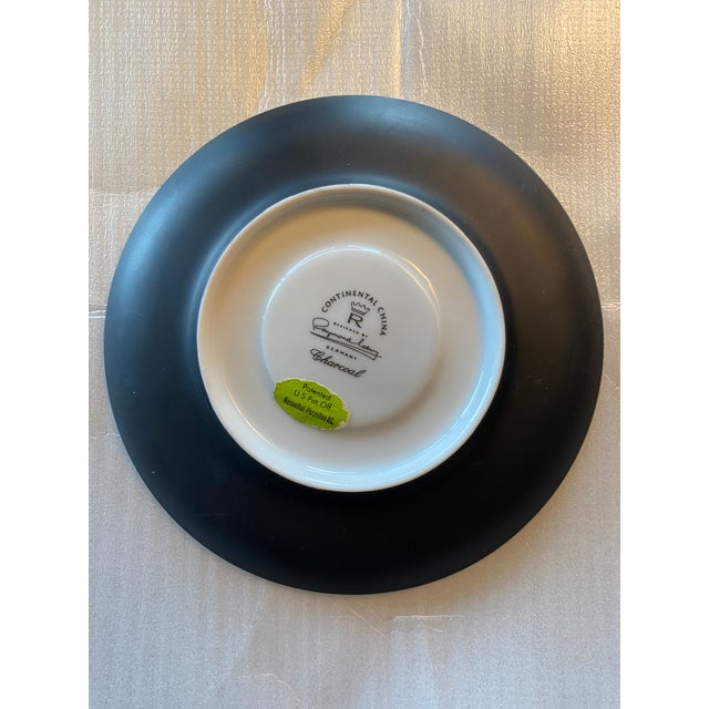 Mid-Century Modern 1950s Rosenthal Raymond Loewy Continental China Charcoal Cup and Saucer Set- 16 Pieces For Sale - Image 3 of 5