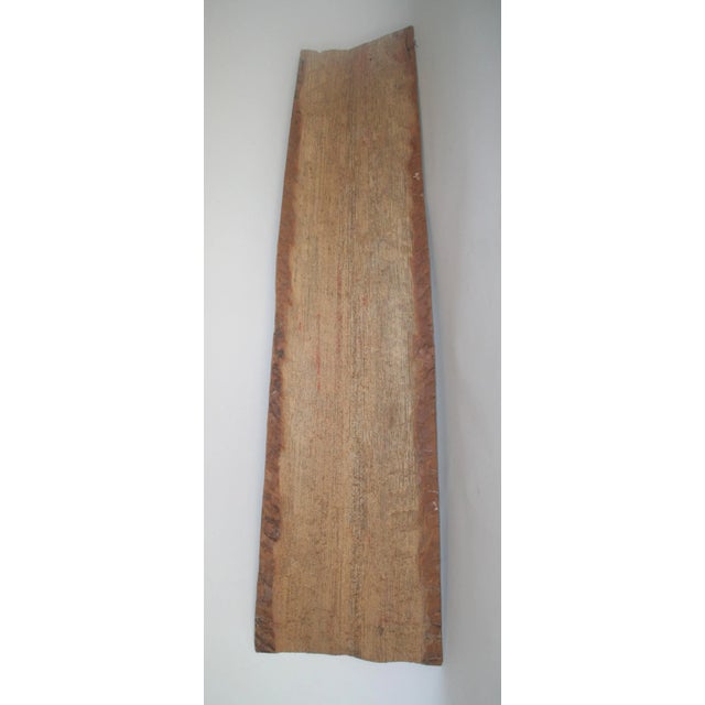 Vintage New Guinea Bark Shield, Hand-Painted For Sale - Image 11 of 12