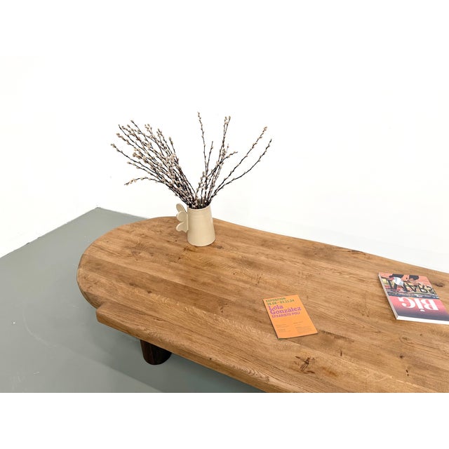 Vintage Oval Coffee Table in Oak, 1950s For Sale - Image 10 of 18