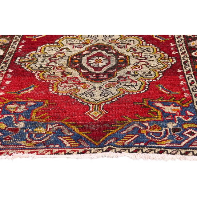 Late 19th Century Turkish Bergama Rug, 03'03 X 04'01 For Sale - Image 4 of 10
