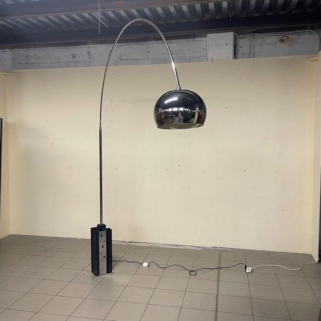 Arc Floor Lamp by Goffredo Reggiani, 1970s For Sale - Image 10 of 18
