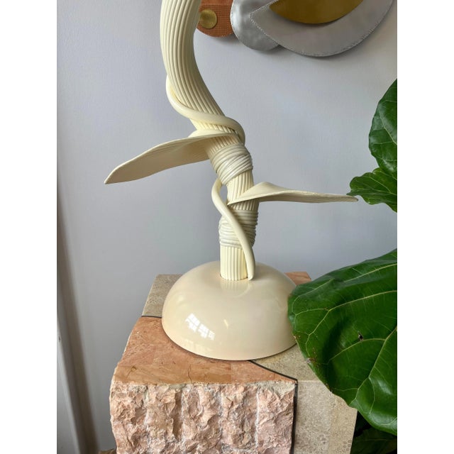 Plastic Vintage 1970s Olympia Leaf & Vine Table Lamp For Sale - Image 7 of 11