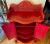 English 1850 Anglo Indian Sideboard or Dry Bar Cabinet Painted Cinnabar Red For Sale - Image 3 of 12