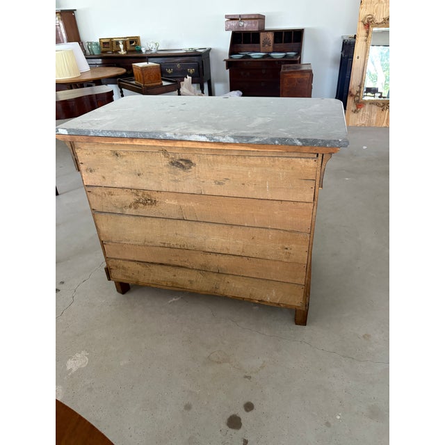 Mid 19th Century French Louis Philippe Marble Top Walnut Sideboard For Sale In Houston - Image 6 of 11
