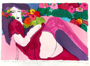 Walasse Ting, Woman, 1920s, Lithograph
