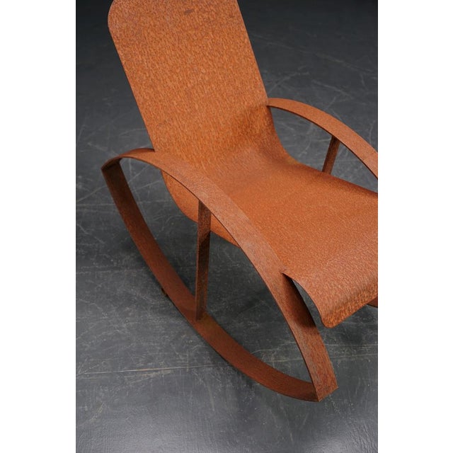 Vintage Metal Rocking Chair For Sale - Image 10 of 18