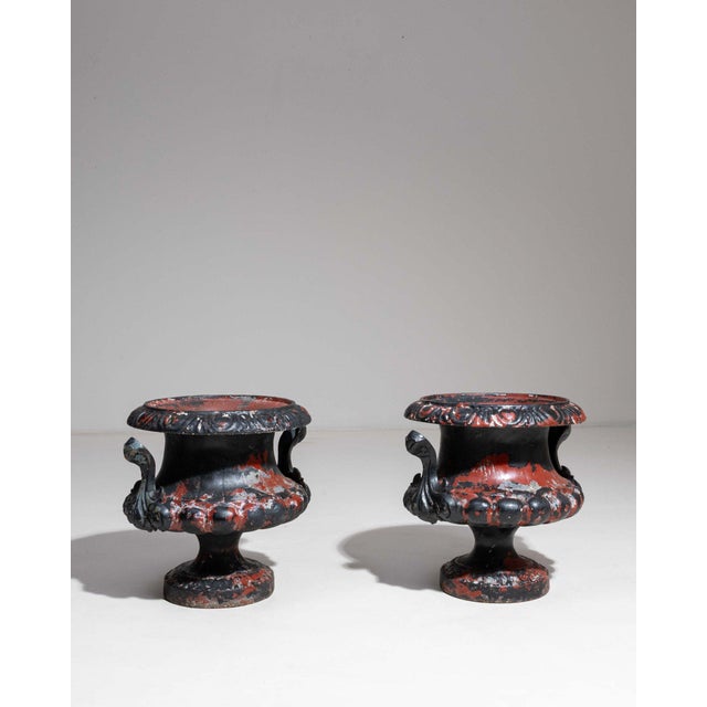 Black 19th Century France Black Iron Planter For Sale - Image 8 of 8