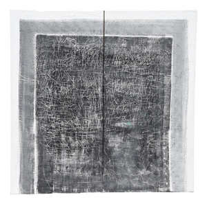 Klaus Neuper, Klaus Neuper, 1999, große Mischtechnik (Diptychon) "Porta", Informel, Mixed Media on Canvas