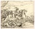 John Grant, Cavalry Battlefield Scene, Mid-19th Century, Pen & Ink Drawing For Sale
