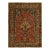Antique Red Square Tabriz Floral Vase Muslim Prayer Rug For Sale