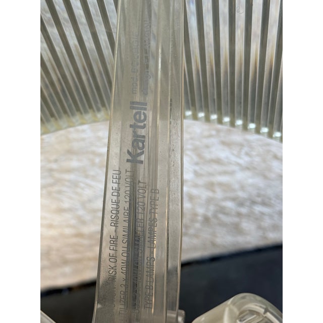 Contemporary Kartell Bourgie Crystal Acrylic Lamp Ferruccio Laviani For Sale - Image 3 of 8