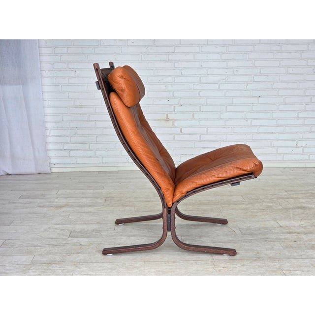 Brown Norwegian Siesta Lounge Chair in Leather by Ingmar Relling for Westnofa, 1970s For Sale - Image 8 of 18