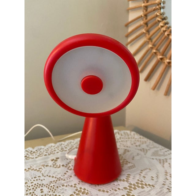 Ikea 1990s Ikea Postmodern Fryebo Red Flexible Led Table Lamp For Sale - Image 4 of 8