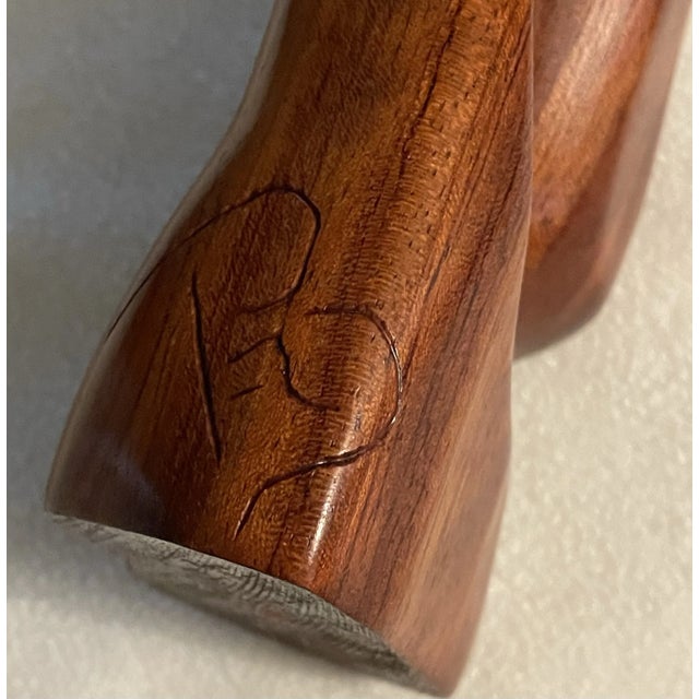 Abstract 1950s Hand Carved Wooden Standing Totem Type Figure by Paul Richard (Dick) Perras For Sale - Image 3 of 12