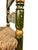 Antique Spanish Colonial Green and Gilt Ladderback Chair For Sale - Image 9 of 9
