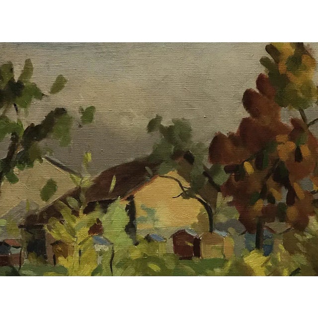 Alexis Louis Roche, Paysage d'automne, 1927, Oil on Canvas For Sale - Image 4 of 7