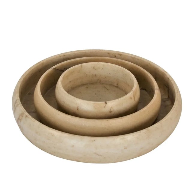 2010s Indian Marble Round Plate - Medium For Sale - Image 5 of 7