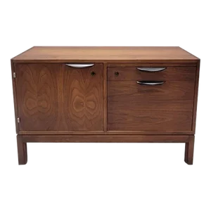 Mid Century Modern Walnut Cabinet by Jens Risom