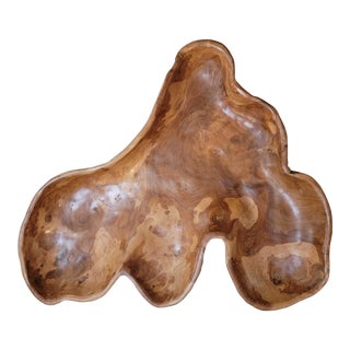 Vintage Large Teak Coffee Table Tray For Sale