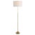 This Versatile Iron Floor Lamp Showcases A Slender Design Featuring An Adjustable Neck And Knurled Tightening Collar, That...