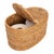 Boho Chic Artifacts Rattan Oval Double Tissue Roll Box in Honey Brown For Sale - Image 3 of 7