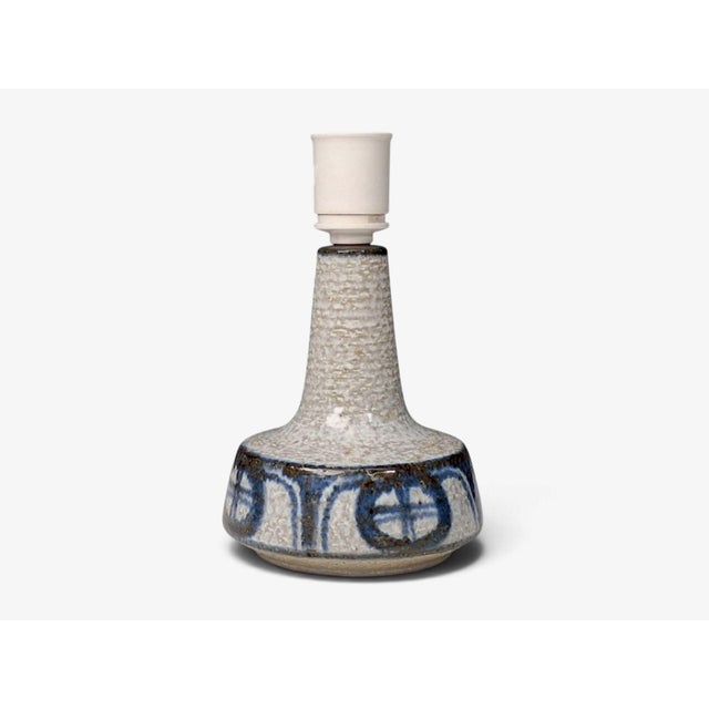 Ceramic Erika Noomi Backhausen, Table Lamps, Blue and Gray Ceramic, Denmark, 1960s For Sale - Image 7 of 13