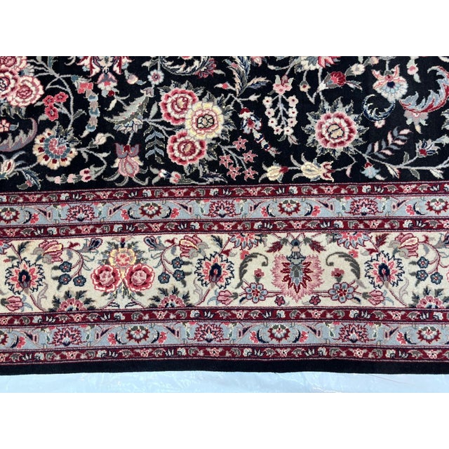 Sino Persian Tabriz Rug , 8'7" X 11'8" For Sale - Image 4 of 6