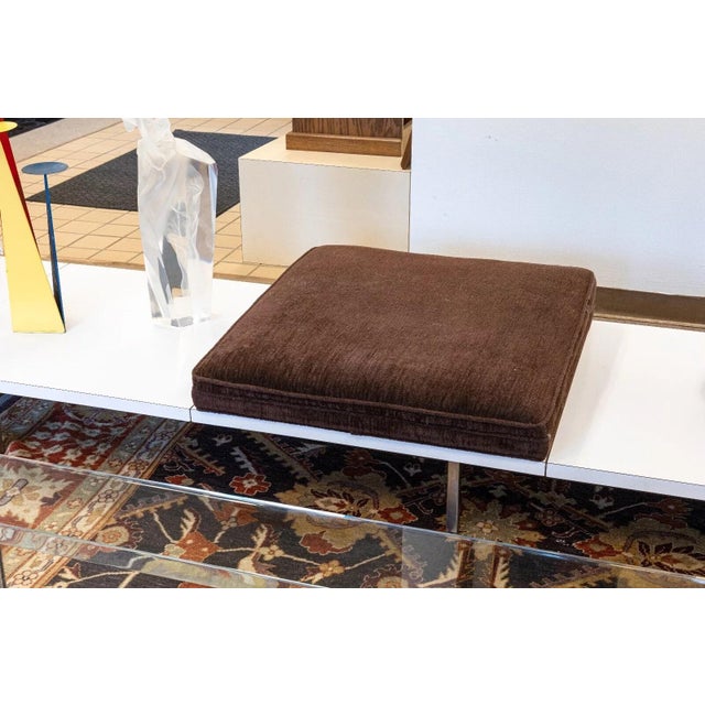 Metal George Nelson for Herman Miller Modular Steel Frame 2-Piece Seating & Table 60s - 2 Pieces For Sale - Image 7 of 10