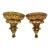 Vintage Gilded Wall Brackets, a Pair For Sale