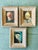 Oyster Gray Set of Three Original Small Portrait Paintings, Framed For Sale - Image 8 of 8