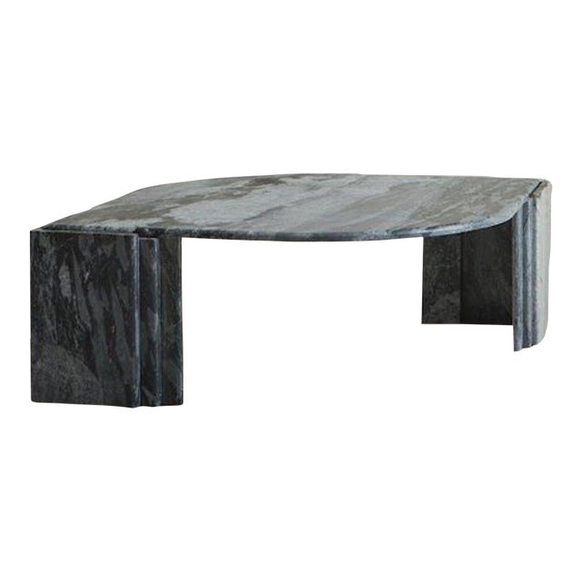 Gray Marble Teardrop Coffee Table by Roche Bobois, Italy 1970s Chairish