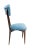 Blue Mid-Century Modern Velvet Dining Chairs, 1950s, Set of 6 For Sale - Image 8 of 10