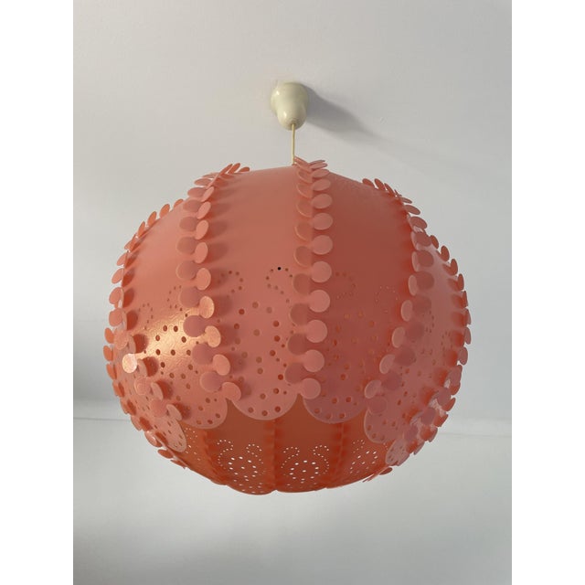Large Danish Modern Coral Acrylic Modular Hanging Light, Ukraine, 1970s For Sale - Image 6 of 18