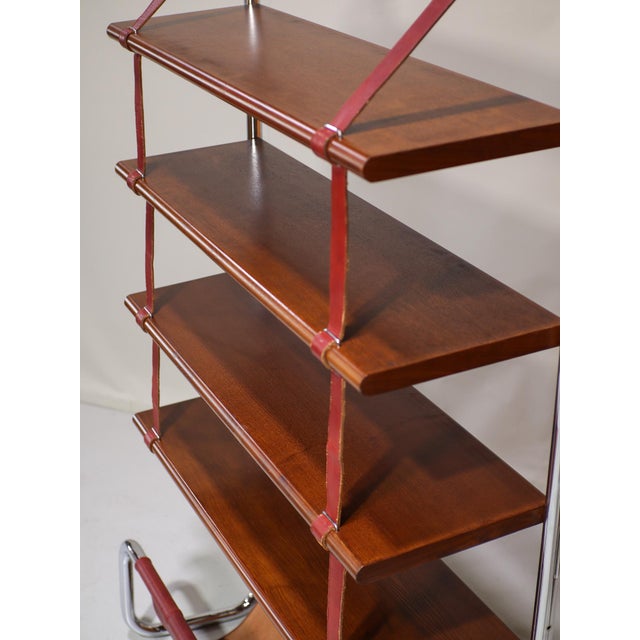 Brown Jumbo Bookcase by Luigi Massoni for Poltrona Frau, 1970s For Sale - Image 8 of 14
