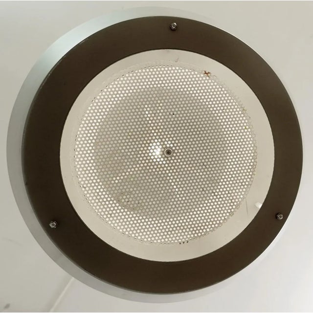 Italian Pendant Light in Silver Metal, 1960s For Sale - Image 3 of 9