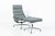 Eames Soft Pad Recliner With Ottoman for Herman Miller, Gray Leather Aluminum Group For Sale - Image 9 of 18
