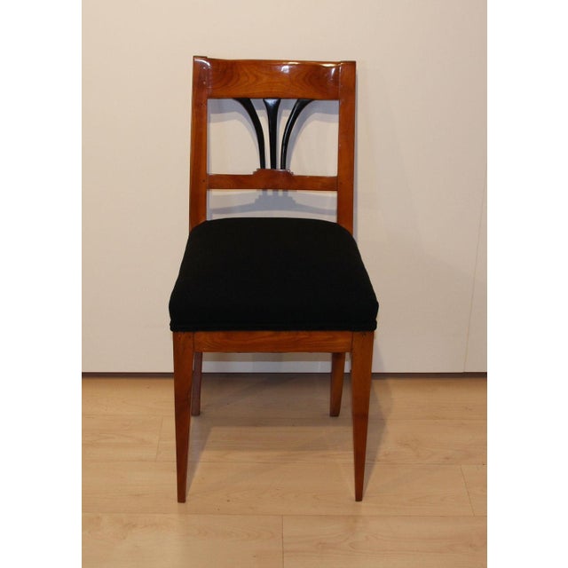 Biedermeier Side Chair, Cherry Wood, South Germany, 1830s For Sale - Image 3 of 14