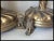 Pair Antique 19thC Victorian, Gothic Candlesticks Lions Dore Bronze For Sale - Image 9 of 12