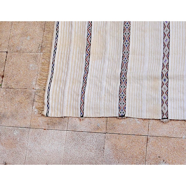 Moroccan Berber Handira Rug in Wool with Sequins, 1970s For Sale - Image 10 of 15