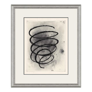 Black Swirl No. 3 Framed Art Print by David Phoenix For Sale