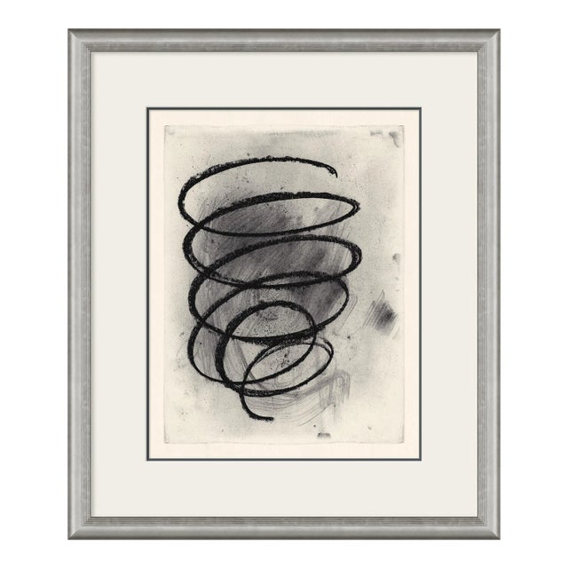 Black Swirl No. 3 Framed Art Print by David Phoenix For Sale