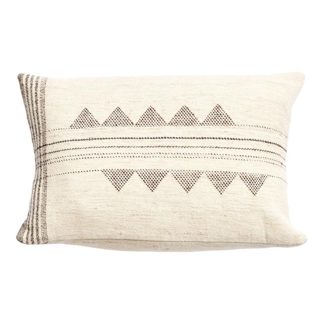 Kora White Small Lumbar Pillow Cover Only For Sale