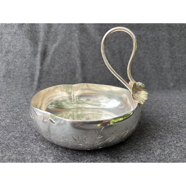 Metal Antique James Tufts Silverplate Bon Bon Dish For Sale - Image 7 of 18